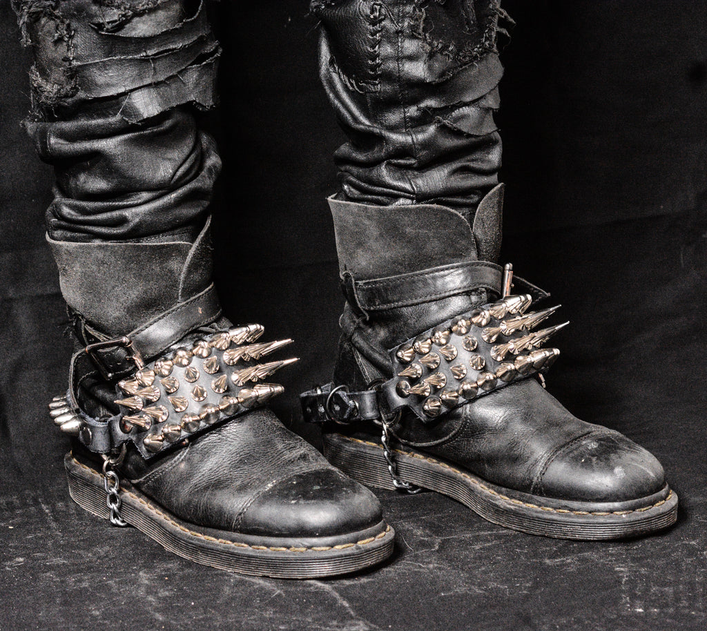 Straps with spikes and studs