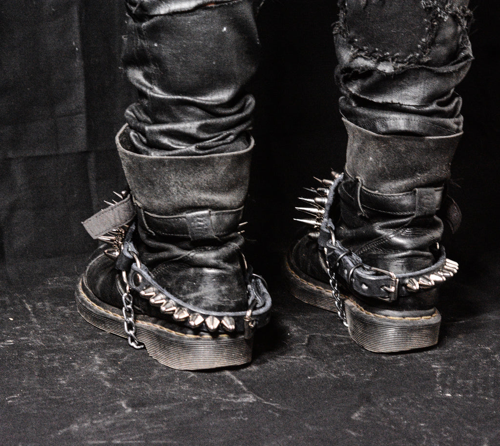 Straps with spikes and studs