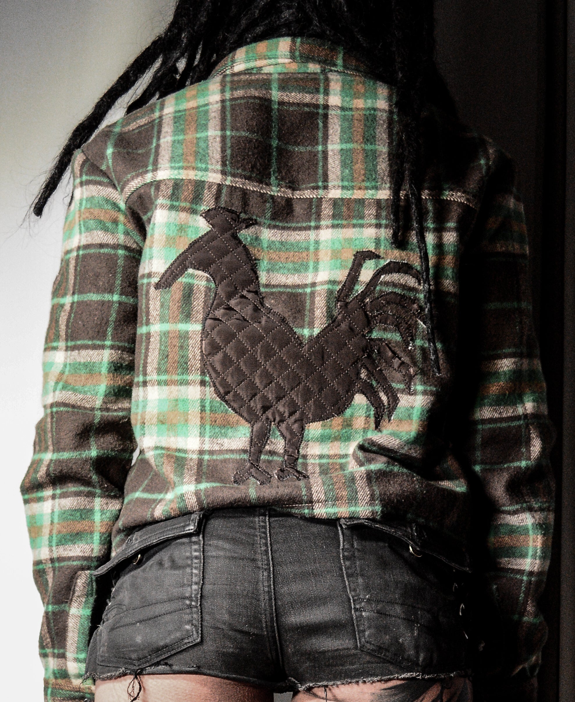 Camisa corta verde