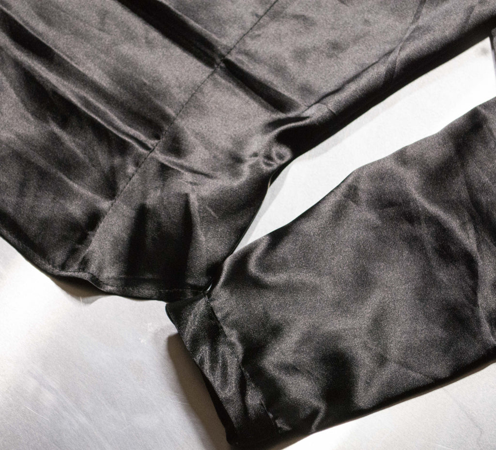 Camisa ajustada satinada