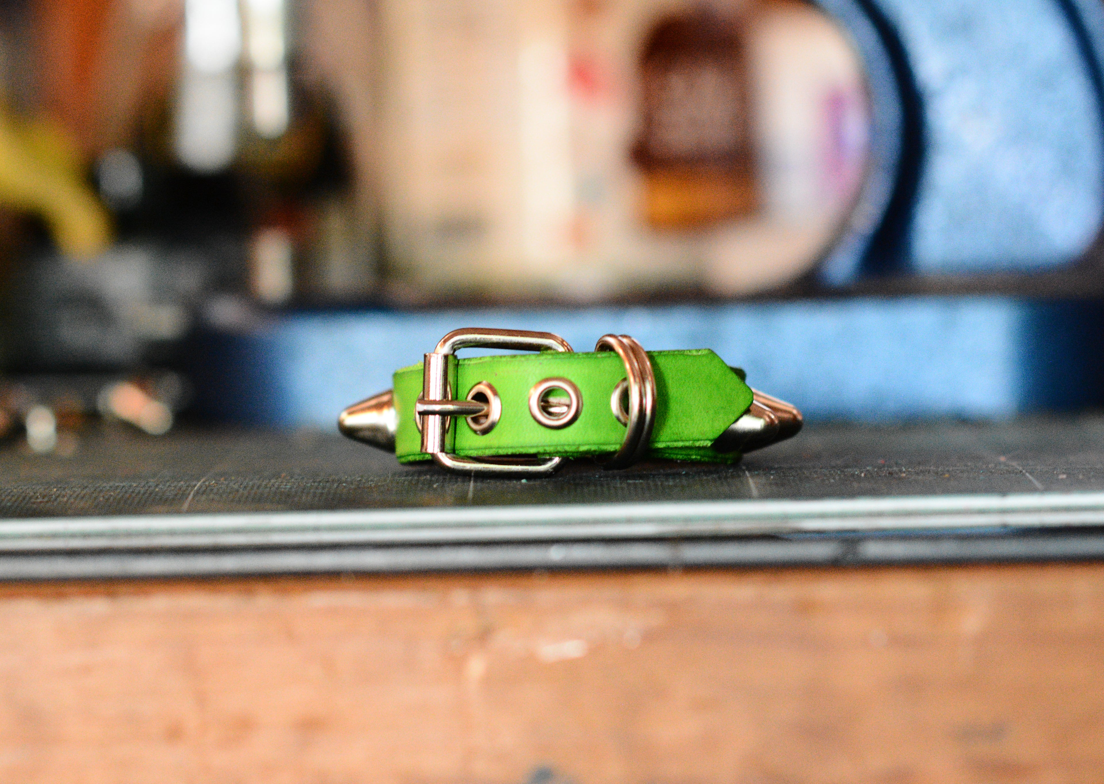 Pulsera verde de una hilera