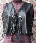 Leather vest