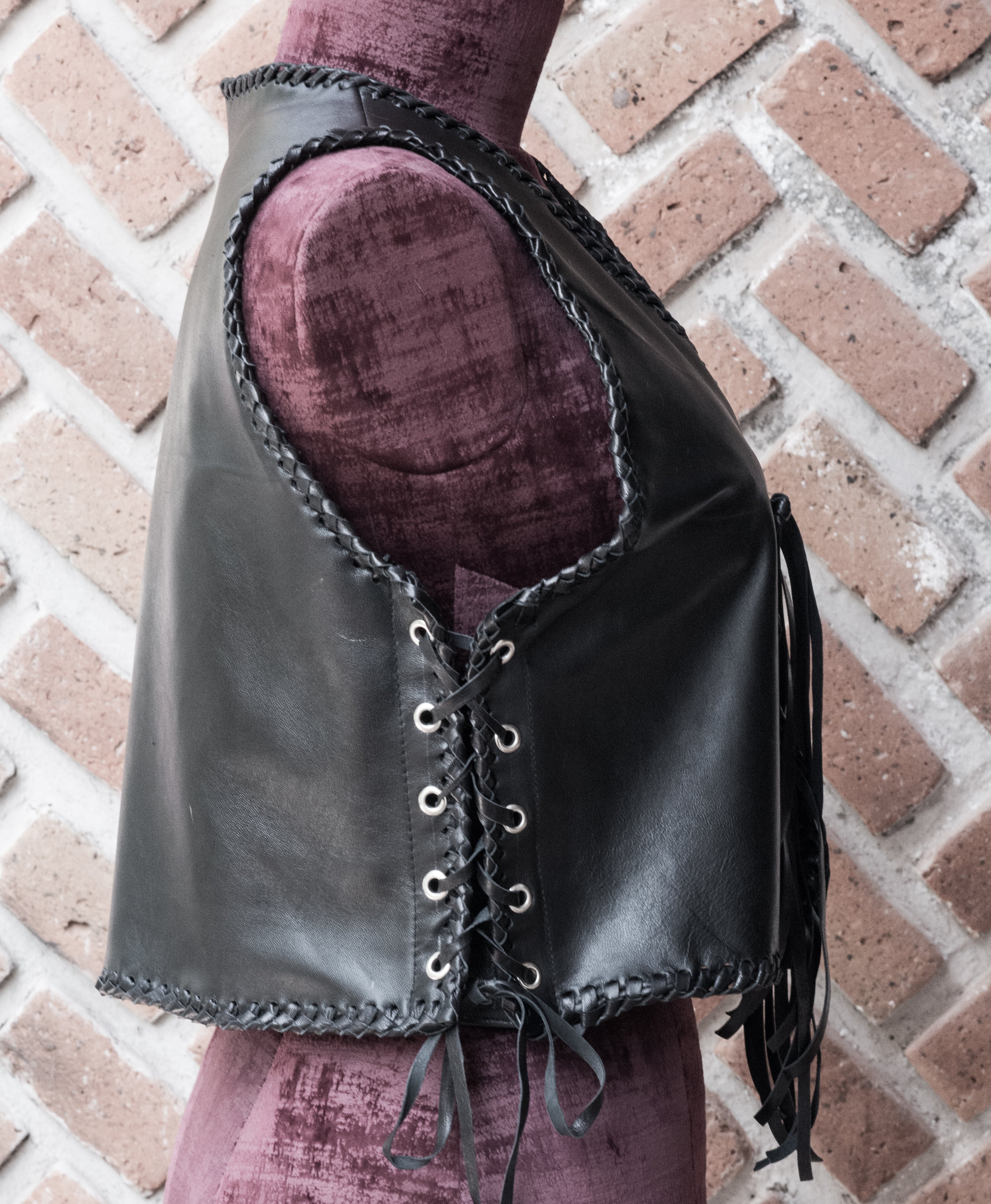 Leather vest