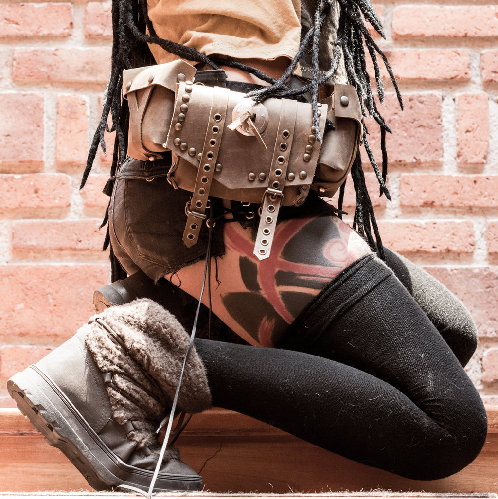 Crazy Horse brown Texan bag.